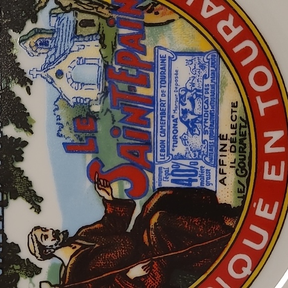 Set of 4 Vintage Cheeses of Frances Advertising Graphics Plates - Picture 5 of 17